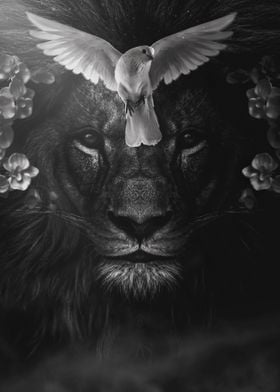 Peaceful LION king poster ' Poster by MK studio | Displate