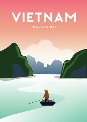 Vietnam travel poster