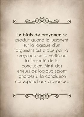 Le biais de croyance