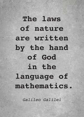 Galileo Galilei Quote L001