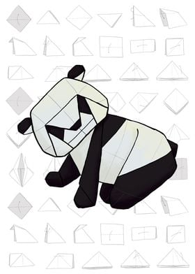 Origami Baby Panda 