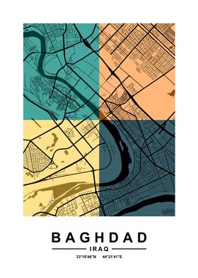Baghdat Color Street Map