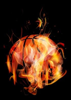 Burning Basketball