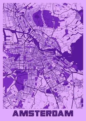 Amsterdam Lavender Map