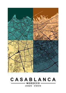 Casablanca Color City Map