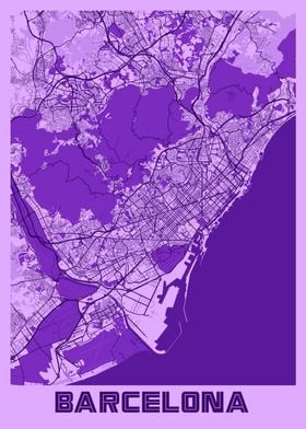 Barcelona Lavender Map