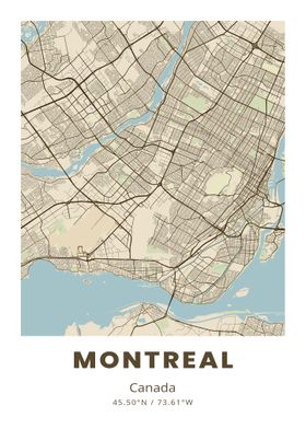 Montreal City Map
