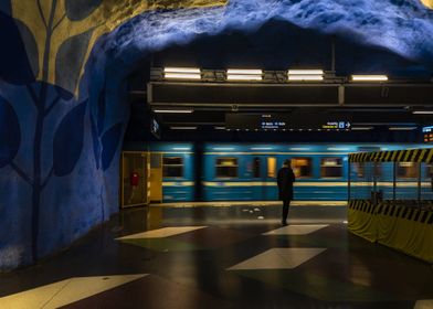 blue metro night