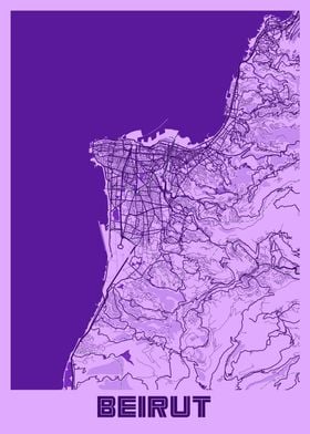 Beirut Lavender Map