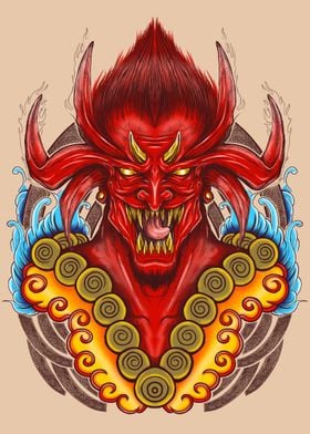 Onimusha Devil Face Angry