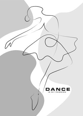  Woman Dance Line body