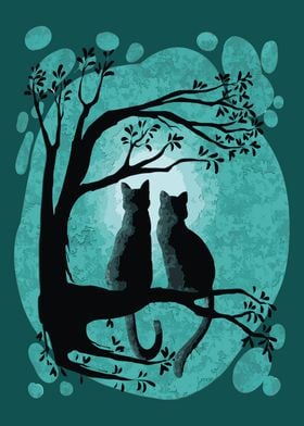 Moon Cats Displate Design