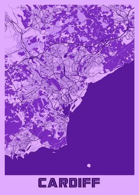 Cardiff Lavender Map