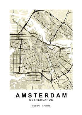 Amsterdam Classic Map