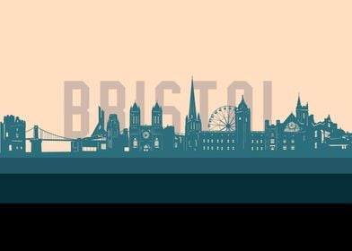 bristol skyline retro