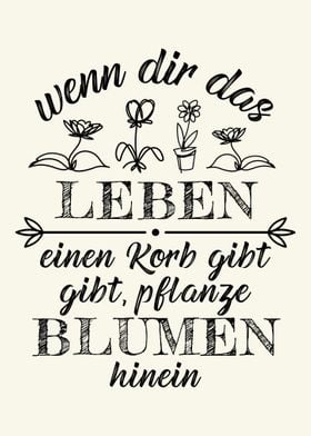 Toller Floristik Spruch