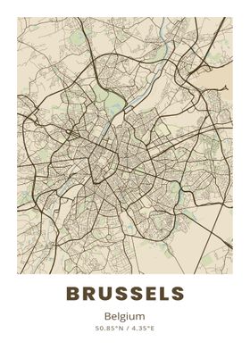 Brussels City Map