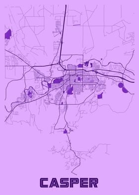 Casper Lavender Map