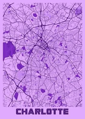 Charlotte Lavender Map