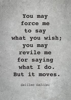 Galileo Galilei Quote L030