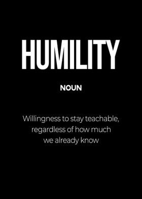 Humility Definition