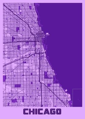 Chicago Lavender Map