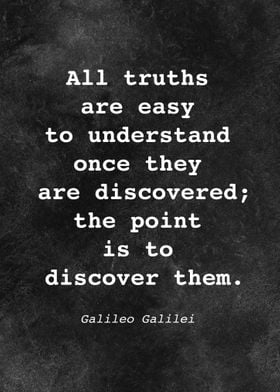 Galileo Galilei Quote D002