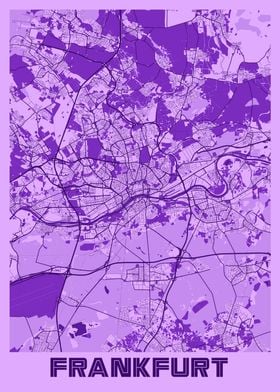 Frankfurt Lavender Map