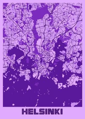 Helsinki Lavender Map