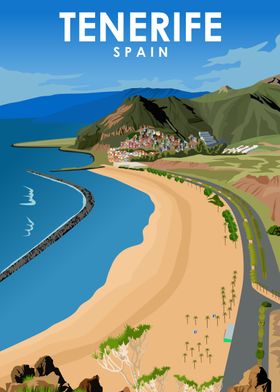 Tenerife Spain Travel Art