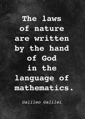 Galileo Galilei Quote D001