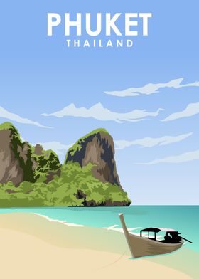 Phuket Thailand Travel Art