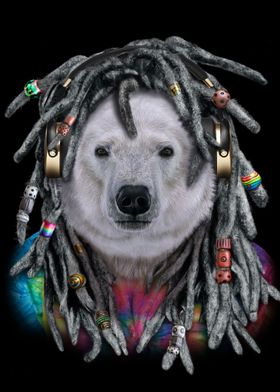 Polar Bear with Dreadlocks