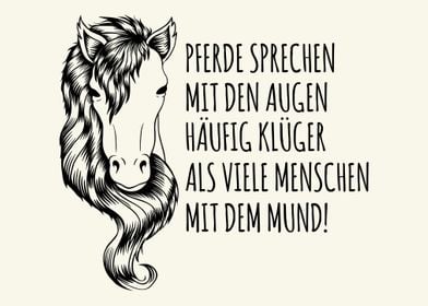 Toller Pferdesport Spruch