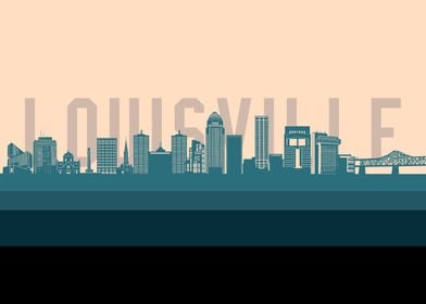 louisville skyline retro