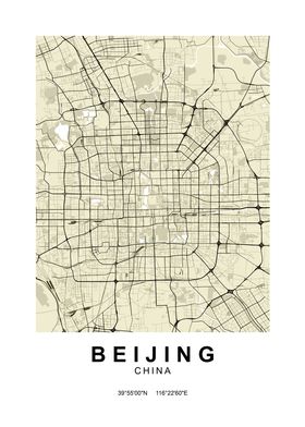 Beijing Classic Street Map