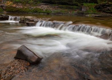 The weir on the Upper Clyd