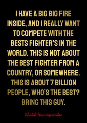 Khabib Nurmagomedov Quotes