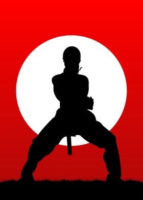 Stance Taekwondo Silhouete