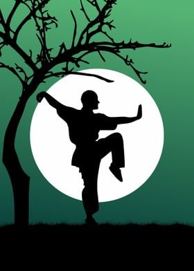 Stork Jutsu Silhouette