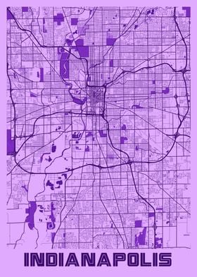 Indianapolis Lavender Map