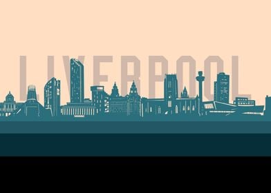 liverpool skyline retro