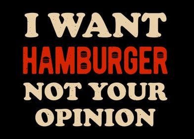 Funny Hamburger