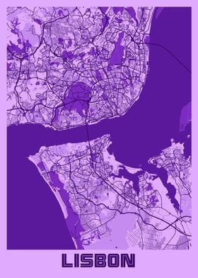 Lisbon Lavender Map