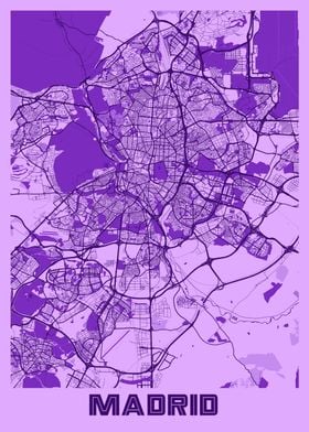 Madrid Lavender Map