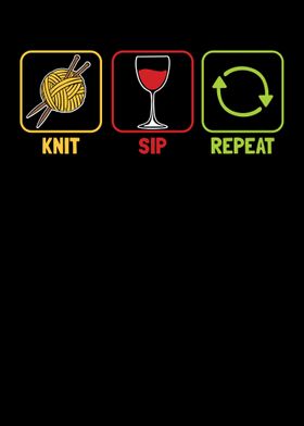 Knit Sip Repeat