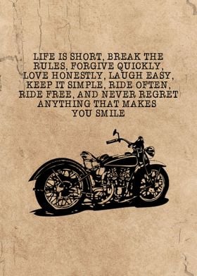 Motorcycle Rider Wall Art