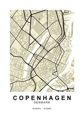 Copenhagen Classic Map