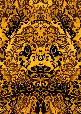 Panda Bear Golden Patterns