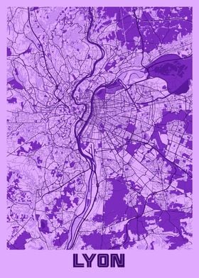 Lyon Lavender Map